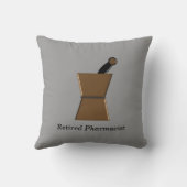 おもしろいで退職したな薬剤師の枕ストーリーアート クッション (裏面)