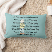 おもしろいで退職したな薬剤師の枕 ランバークッション (ブランケット)