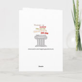 おもしろいで陽気な誕生日の代理の詩 カード (裏面)