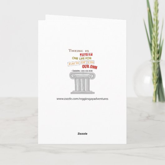 おもしろいで陽気な誕生日の代理の詩 カード (裏面)