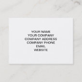 おもしろいで青い髭のグリッターの赤のストライプ 名刺 (裏面)