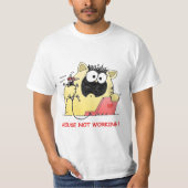 おもしろいで風変わりな猫 Tシャツ (正面)