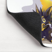 おもしろいで黒いドラゴンの写真とのマウスパッド マウスパッド (コーナー)