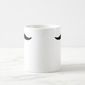 おもしろいで黒い口ひげか髭 コーヒーマグカップ (中央)