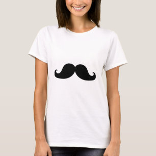 おもしろいで黒い髭のユーモア Tシャツ