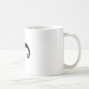 おもしろいで黒い髭または口ひげのスタイル コーヒーマグカップ