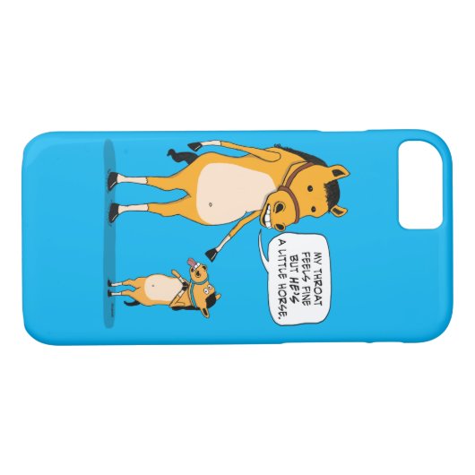 おもしろいで、かわいく大きい馬および小さい馬 Case-Mate iPhoneケース (裏面(横))