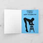 おもしろいで、わずかに失礼な父の日 カード (内部)