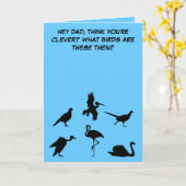 おもしろいで、わずかに失礼な父の日 カード (黄色い花)