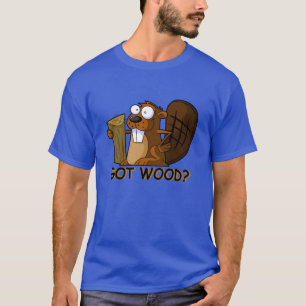 おもしろいで、失礼なビーバー Tシャツ