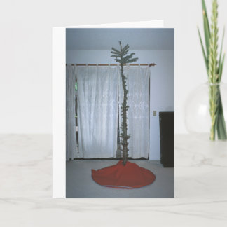 おもしろいで、風変わりなクリスマスツリー シーズンカード