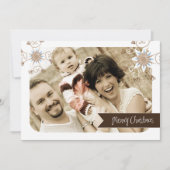 おもしろいとお洒落クリスマスフォトカード(5 x 7) シーズンカード (正面)