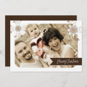 おもしろいとお洒落クリスマスフォトカード(5 x 7) シーズンカード (正面/裏面)