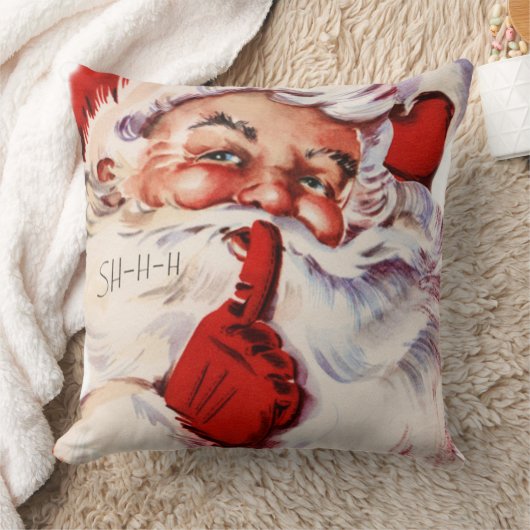 おもしろいとお洒落サンタクロースのクリスマス クッション (ブランケット)