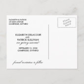 おもしろいとお洒落日付フォトカードのはがきを保存 案内ポストカード (裏面)