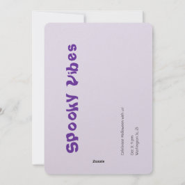 おもしろいとウィッチーパープルハロウィーンタイポグラフィアート シーズンカード