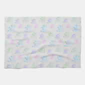 おもしろいとウクレレファンシーチューニングソングミュージックノート キッチンタオル (横)