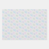 おもしろいとウクレレファンシーチューニングソングミュージックノート ラッピングペーパーシート (正面2)