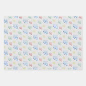 おもしろいとウクレレファンシーチューニングソングミュージックノート ラッピングペーパーシート (正面)