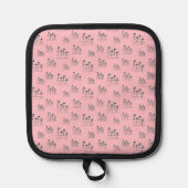 おもしろいとウクレレファンシーチューニングソングミュージックノート 鍋敷き (正面)