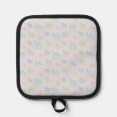 おもしろいとウクレレファンシーチューニングソングミュージックノート 鍋敷き (正面)