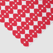 おもしろいとエレガント赤いハートパタストライプのーン 薄葉紙 (詳細)