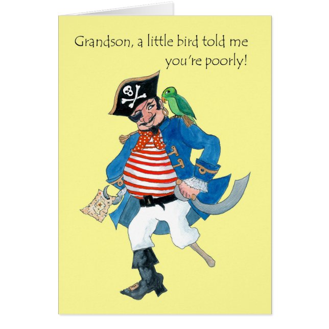 おもしろいとオウムは孫に向けて元気になる (正面)