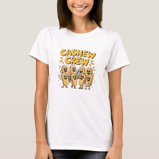 おもしろいとカシよくはしゃぐューデザイン Tシャツ (正面)