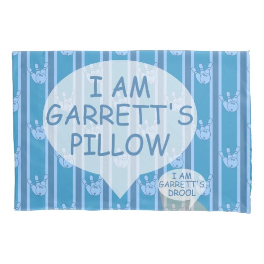 おもしろいとカスタマイズファンシー可能なボーリング 枕カバー (正面)