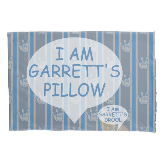 おもしろいとカスタマイズファンシー可能なボーリング 枕カバー (正面)