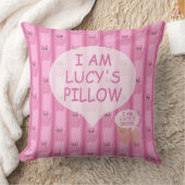 おもしろいとカスタマイズファンシー可能な子猫ストライプの クッション (ブランケット)