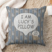 おもしろいとカスタマイズファンシー可能な子猫ストライプの クッション (ブランケット)