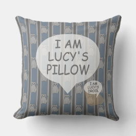 おもしろいとカスタマイズファンシー可能な子猫ストライプの クッション