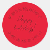 おもしろいとカスタマイズ可能なシール ラウンドシール (正面)