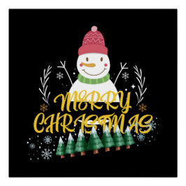 おもしろいとカラフルクリスマスウィッシュデザイン ポスター