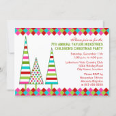 おもしろいとカラフルクリスマスパーティー 招待状 (正面)