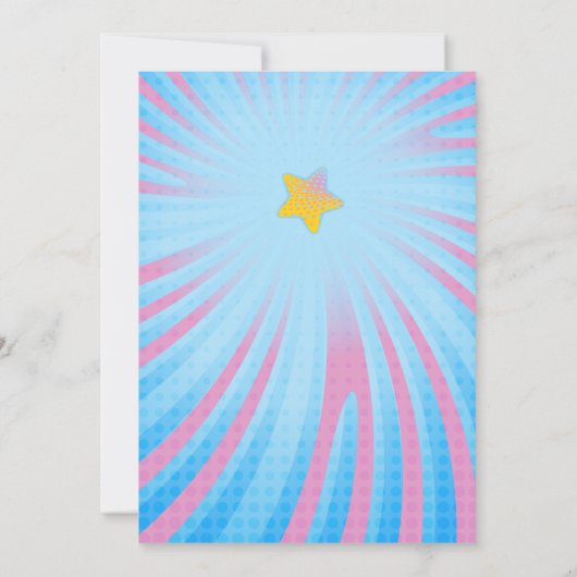 おもしろいとカラフルボーリングパーティの招待状 招待状 (裏面)