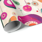 おもしろいとカラフル円 ラッピングペーパー (ロールコーナー)