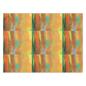 おもしろいとカラフル抽象芸術絵画のテーブルクロス テーブルクロス (正面(横))