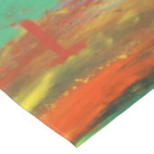 おもしろいとカラフル抽象芸術絵画のテーブルクロス テーブルクロス (アングル)