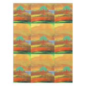 おもしろいとカラフル抽象芸術絵画のテーブルクロス テーブルクロス (正面)