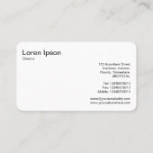 おもしろいとゲーム – 白オンブラック 名刺 (裏面)