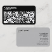 おもしろいとゲーム – 黒と白 名刺 (正面/裏面)