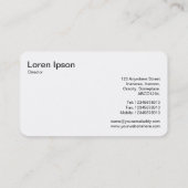 おもしろいとゲーム – 黒オン白 名刺 (裏面)