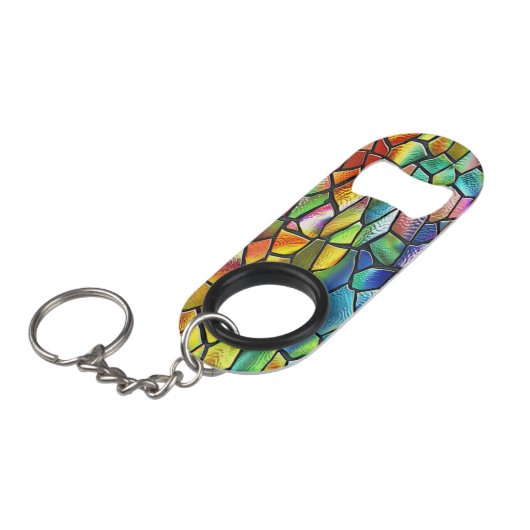 おもしろいとステンファンキードグラス キーホルダー栓抜き (正面アングル)