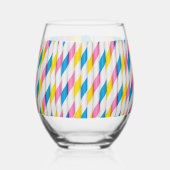 おもしろいとストロー!ドリンクウェア ステムなしワイングラス (裏面)