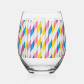 おもしろいとストロー!ドリンクウェア ステムなしワイングラス (右)