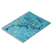 おもしろいとバブルパーソナライズされた ノートブック (左側)