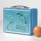 おもしろいとバブルパーソナライズされた メタルランチボックス (インサイチュ)