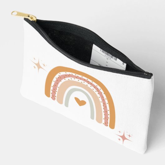 おもしろいとパーソナライズされた先生 アクセサリーポーチ (見開き)